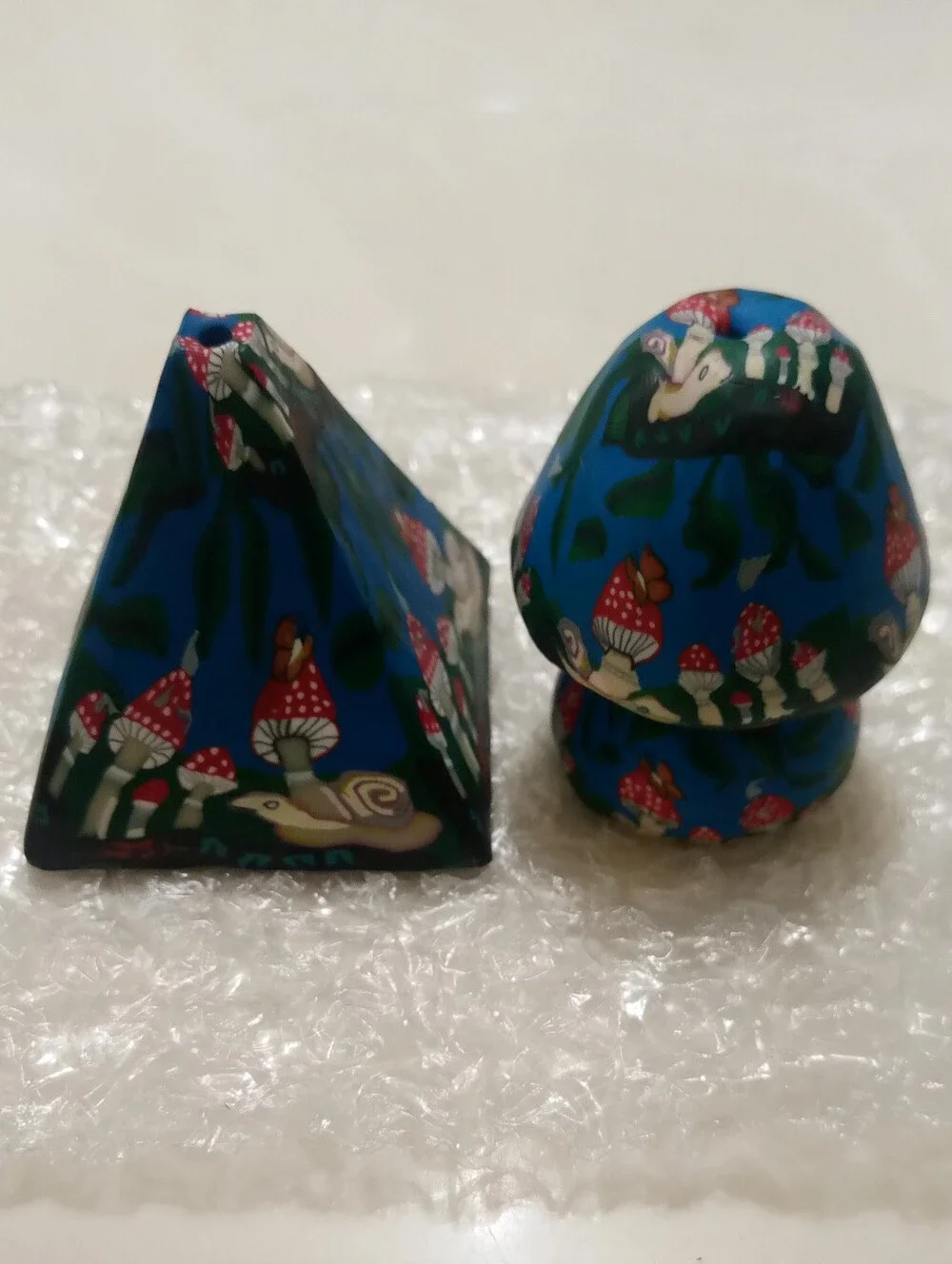 VTG 90s NWOT 2 Mushrooms Incense Holders